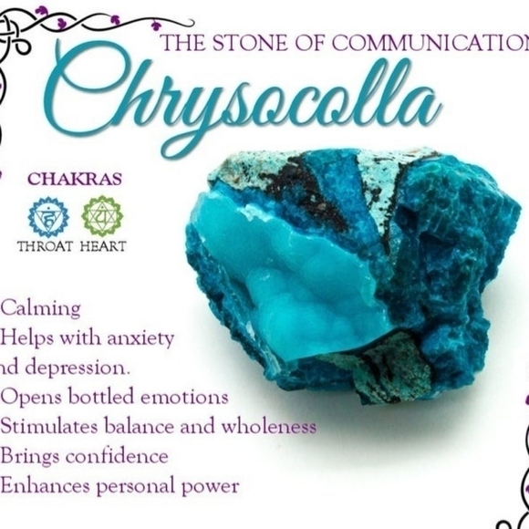 HANDMADE Chrysocolla Czech Glass Picasso Table Cut Beaded Collar Necklace - Picture 5 of 5